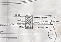 A section of the original Darnell plans (c1950)showing a cork and fishing line as a marker buoy. There were no details on the plan as to how this actually operated!